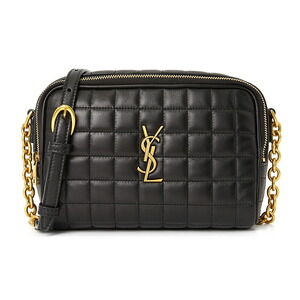 Saint Laurent Cassandre Matelasse Carre Camera Bag black lambskin leather